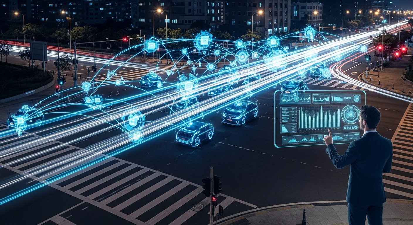 Innovative Edge AI applications in 2026 powering real-time data processing in a futuristic smart city environment.