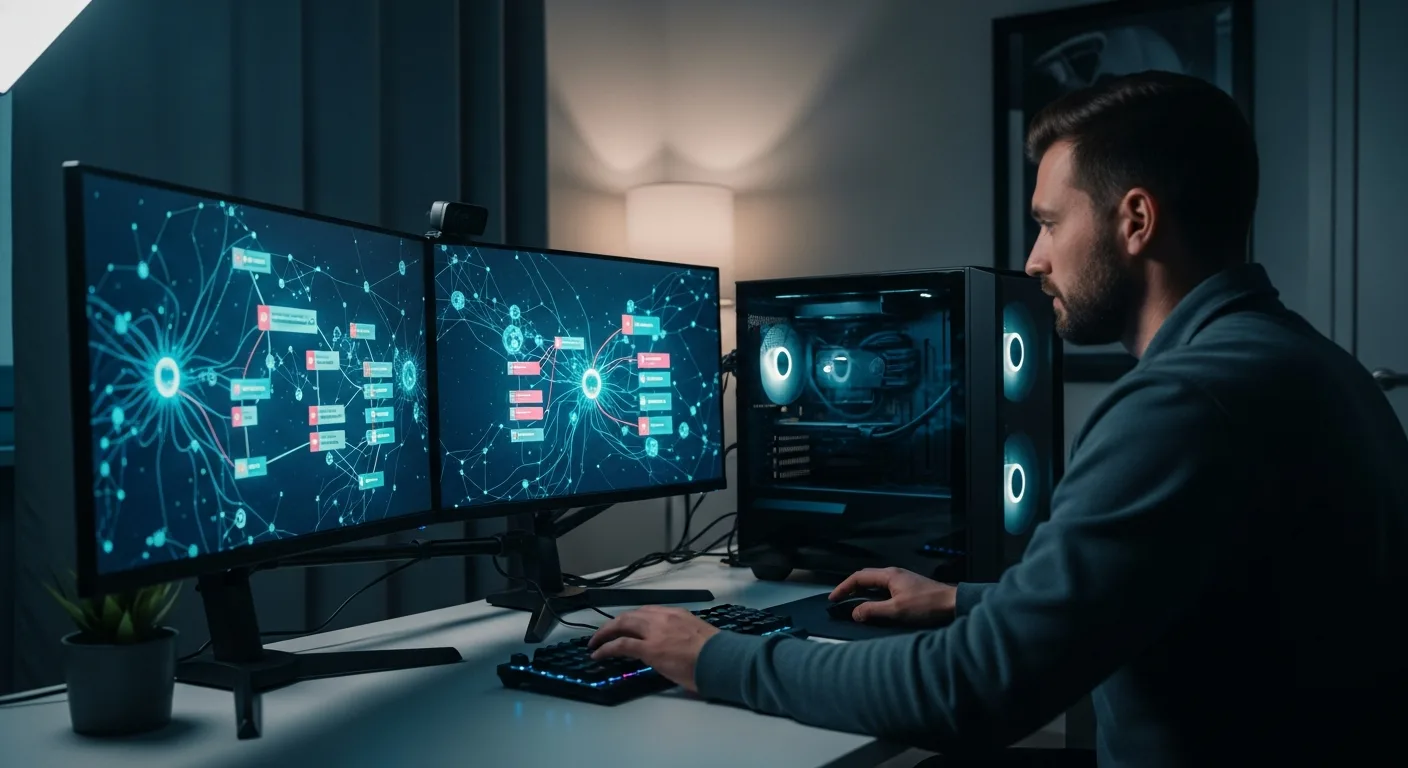 A detailed guide on how to run local LLMs on your PC featuring a powerful desktop computer setup.