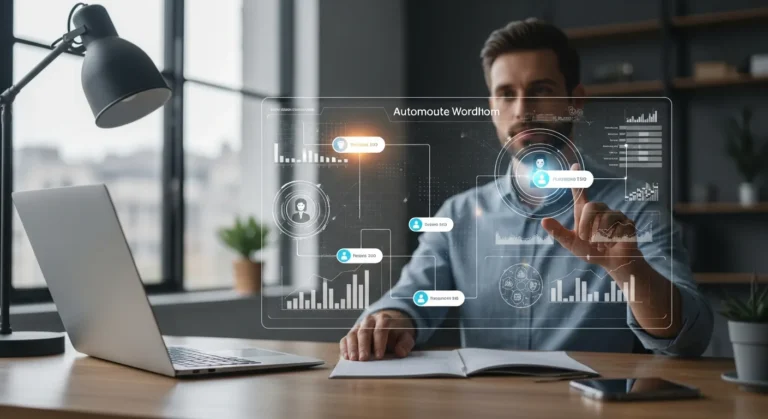 Diagram showing what is Agentic AI and how it works to autonomously complete complex digital tasks.