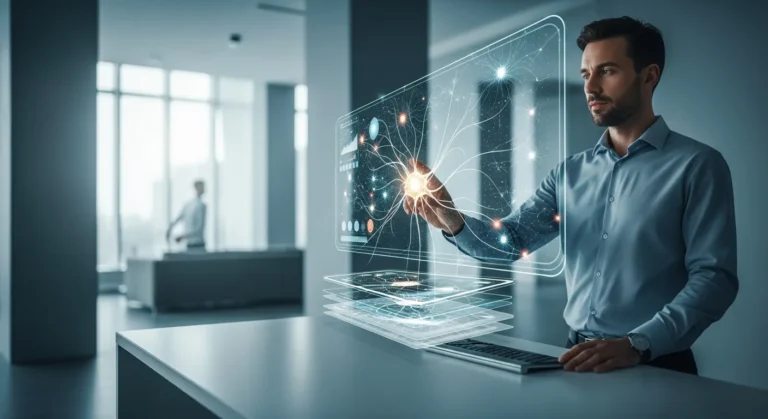 A visualization of what artificial intelligence does google use to power its 2026 ecosystem across various smart devices.