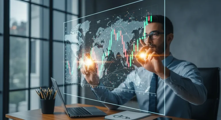 Analyzing financial data charts to determine what artificial intelligence stock to buy for 2026.