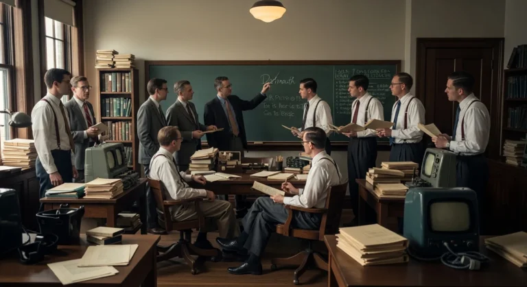 A vintage academic setting at Dartmouth College where was artificial intelligence invented during the 1956 workshop.